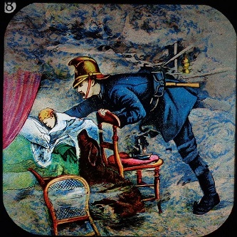 Our Firemen - Magic lantern slide